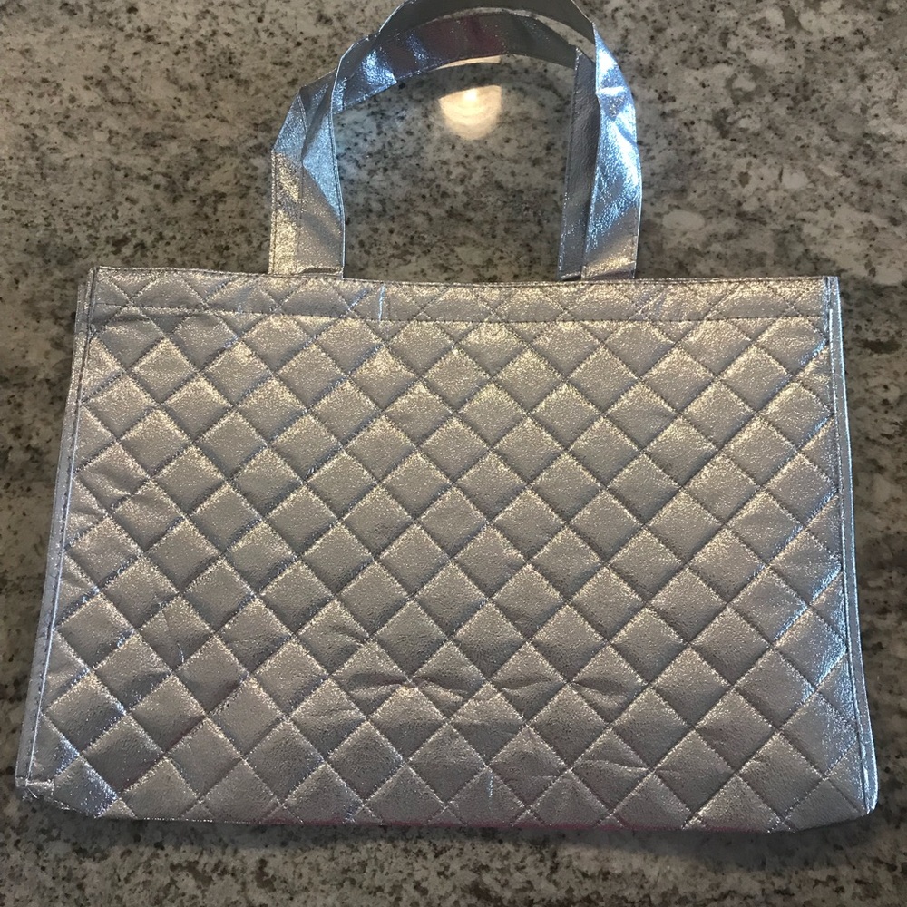 Silver tote bag. Multiple available!